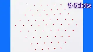 🪔Most Beautiful 9-5 Dots Kolam Designs |🌷 Simple & Cute Rangoli🌷@Rangolivedio 