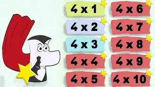 The Story Numbers 4 🌧️🌞  Mathemagics Multiplication - Fun Numbers