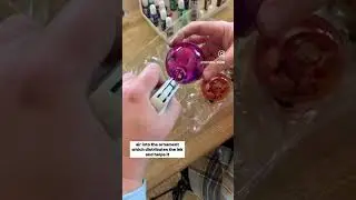 Украшения из спиртовых чернил своими руками #сделайсам #рождественскиеукрашения