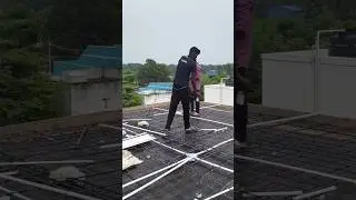 ceiling concrete 1 inch Finolex pipe installation 👑#electrical @KozuthaKutty #ceilingwork