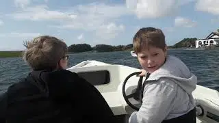 At Fairhaven Lake for a boat ride 2019
