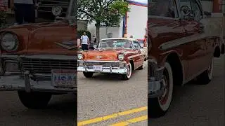 1956 Chevrolet Bel Air Classic Car Drive By Engine Sound Utica's Gasoline Alley 2024