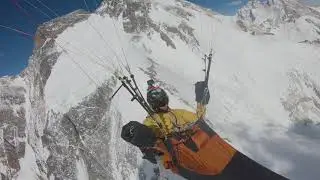 paragliding on Broad Peak and over Baltoro