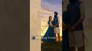 Sikh Wedding Poster Design in Affinity Designer #weddingposter