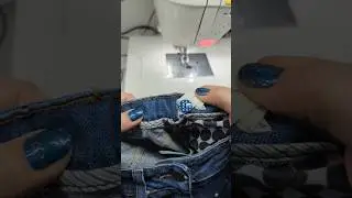 how to add buttonhole elastic to your waistband to help cinch in the waist. #sewing #fixing #howto