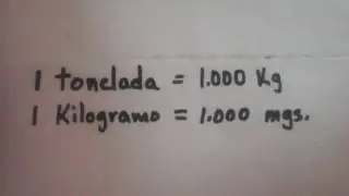 Aprende solo y r&aacute;pido. Convertir tonelada a kilos.