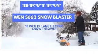 Wen 5662 snow blaster 18 inch 13 5 amp electric snow thrower Review Video 2018