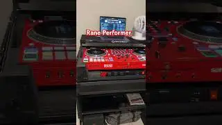 Rane Performer on a pro x z stand jr with odyssey black flight case #rane #raneperformer #dj