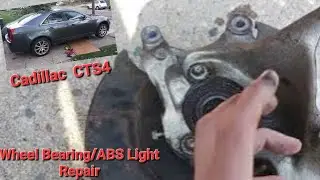 Cadillac CTS ABS light fix an Rear Hub/Wheel Bearing Replacement PT 1