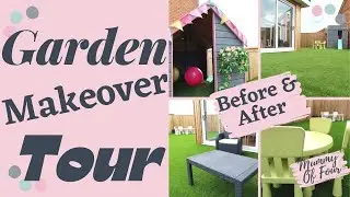 Garden Makeover Before And After Tour | Astroturf Lawn 2021 | Mummy Of Four UK Home Renovation