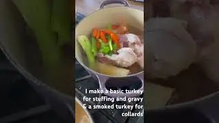 5 days before Thanksgiving: make stock! #thanksgiving #thanksgivingprep #recipe #stock