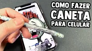 FIZ MINHA PRÓPRIA CANETA PARA DESENHAR NO CELULAR - FAÇA VOCÊ TAMBÉM