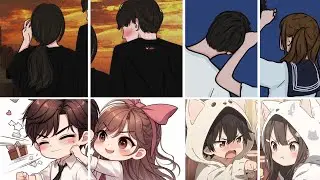 Couples Matching DP Photo |Half matching couple dp|Cartoon Couple dp/dpz/pics/photo/images(part-4)