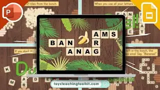 HOW TO PLAY BANANAGRAMS | Free Instructional PowerPoint  & Google Slides