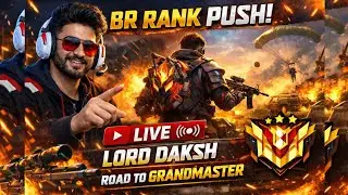 BR RANK PUSH ROAD TO GRANDMASTER #freefire #freefiremax #freefire india #live