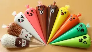 Making Slime with Piping Bags! Most Satisfying Slime Video★ASMR★#ASMR #PipingBags