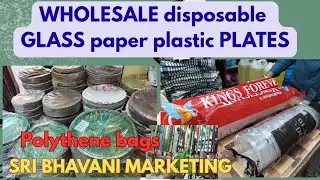Hyderabad wholesale disposable glass cups PLASTIC & paper plates market