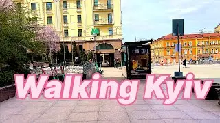 Kyiv city Center - Walking Tour Part 3 Ukraine 4K HDR