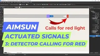 Aimsun Tutorial - Signals - Lesson 3: Calling red with a detector