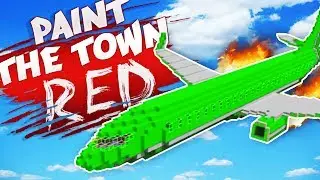 CRASHING A PIRATE AIRPLANE! (Best Workshop Creations - Paint The Town Red Gameplay)