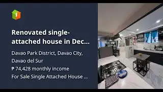 Renovated single-attached house in Deca Homes,Davao City -100sqm lot,clean title&direct owner.