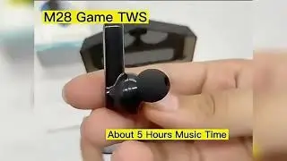 M28 TWS Gaming Earbuds 🔥 RGB Light | Bass Test 🎧#unboxing