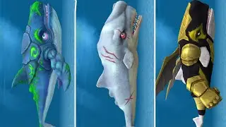 ALL MOBY DICK SKIN UNLOCKED AND GAMEPLAY - Hungry Shark Evolution