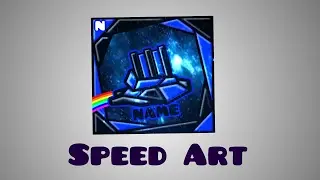 GEOMETRY DASH SPEEDART // HOW TO MAKE A GD LOGO No music