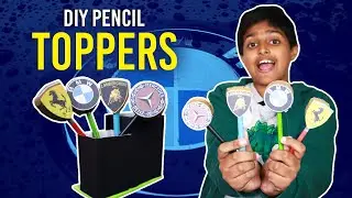 DIY Pencil Toppers | Car Logo Pencil Toppers |  DIY Stationery Craft Ideas | Sparsh Hacks