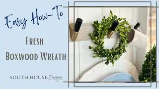 Make a Fresh Boxwood Wreath --- The Easy & Free Way