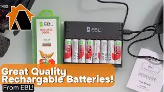 Are These The Best Rechargeable Batteries?  EBL Rechargeable AA Lithium Batteries with Charger!