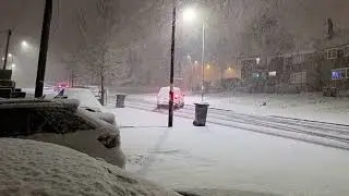 Chaos in UK Today! Extreme Blizzard Causing Icy Roads Madness in Birmingham