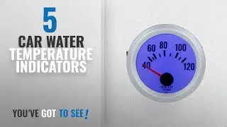 Top 10 Car Water Temperature Indicators [2018]: KKmoon Water Temperature Meter Gauge with Sensor