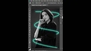 Glow Effect Part-2/Curve line  glow Effect tutorial#learnphotoshop #shorts #photoshopforbeginners