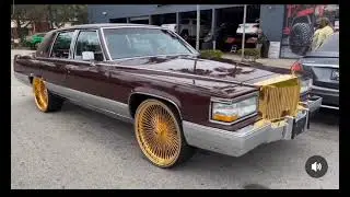 A1 CLEAN CADILLAC BROUGHAM ON 24 INCH DAYTONS #cadillac #oldschool #caddy #daytons #c2c #rimworld