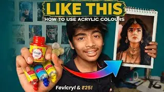 How to Create Acrylic Portraits for Beginners 💓✨