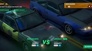 Sprint race vs Ndakmampu, Static Shift Racing Gameplay