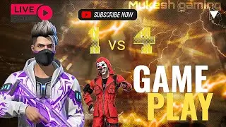 1 vs 4 squad match free fire 🔥