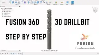 Create a 3D Drillbit in Fusion 360