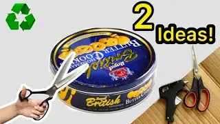 🔥Stop Throwing Away Empty Cans! 2 Brilliant DIY Ideas From Tin Cans | Recycling Cookie Tins♻️