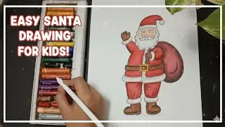 Santaclaus drawing for kids// easy santa claus drawing. #santaclaus 