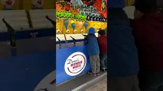 Trying to win a unicorn at denos wonder wheel in Brooklyn new York Coney island beach