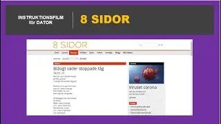 8 SIDOR   Instruktionsfilm f&ouml;r dator p&aring; svenska