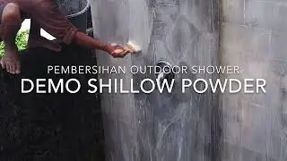 How to remove crusty lichen on your outdoor shower