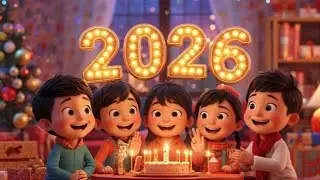 Happy new year song for kids,😃🎉 fun loving song|#happynewyearsong for kids 