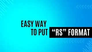 Excel Ma Rs Format Kasari Put Or Fill Or Make Or Design Rakhane| How To Put Rs Format ? यसरी राख्नु
