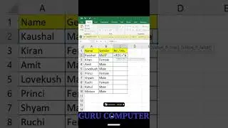 Add Mr. & Ms. Before Name In excel #tips & tricks#excel#exceltips#exceltutorial
