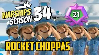 Boom Beach Warships Season 34 Rank 21 with Rocket Choppa