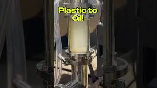 Plastic to Fuel in Operation! #naturejab #pyrolysis #science #education #gas #plastic #ocean #fyp