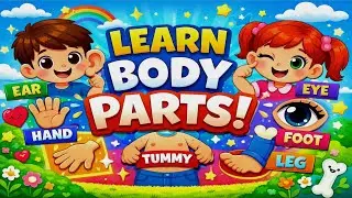 Learn Body Parts for Kids Fun Cartoon Learning Video|20 Body Part Name's
